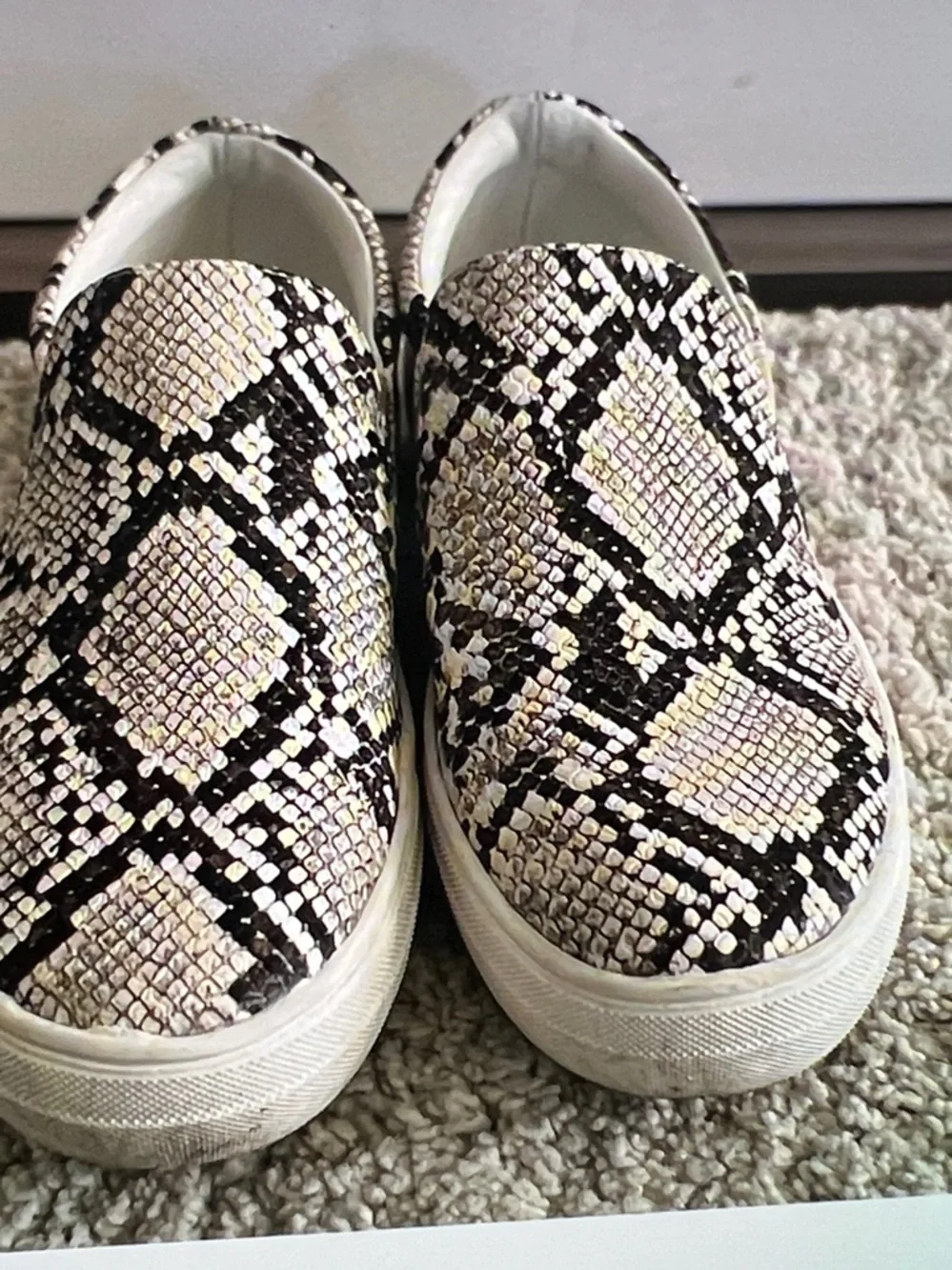 Snakeskin Slip on Espadrilles